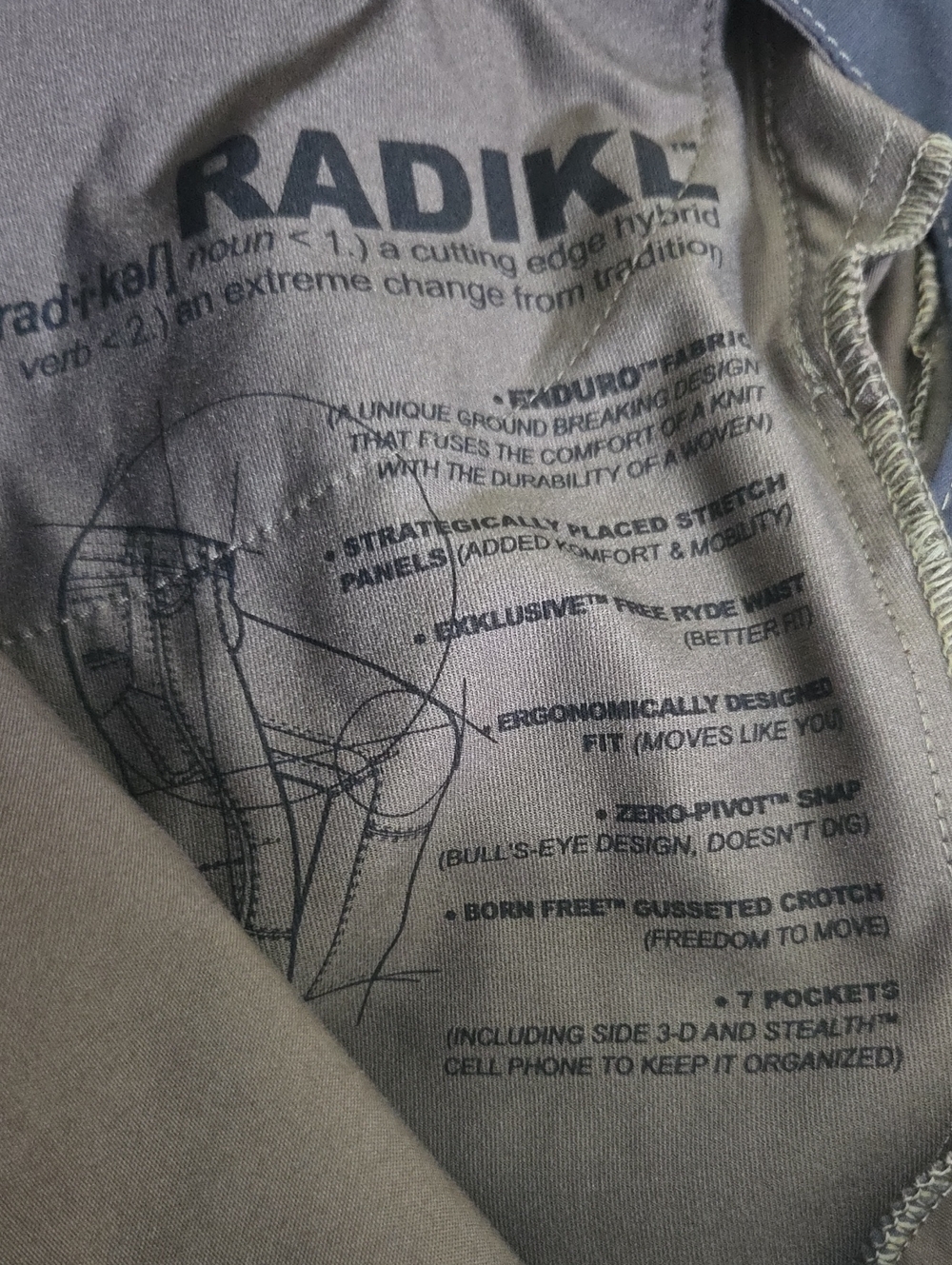 Kuhl Radikl Men's Pants In Burnt Olive Klassik NWT 36x30 - Picture 11 of 13